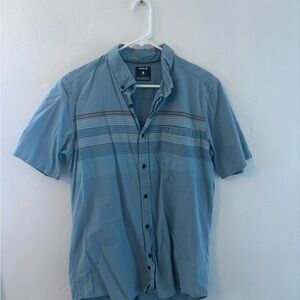 Hurley Light Blue Casual Button Down Shirt